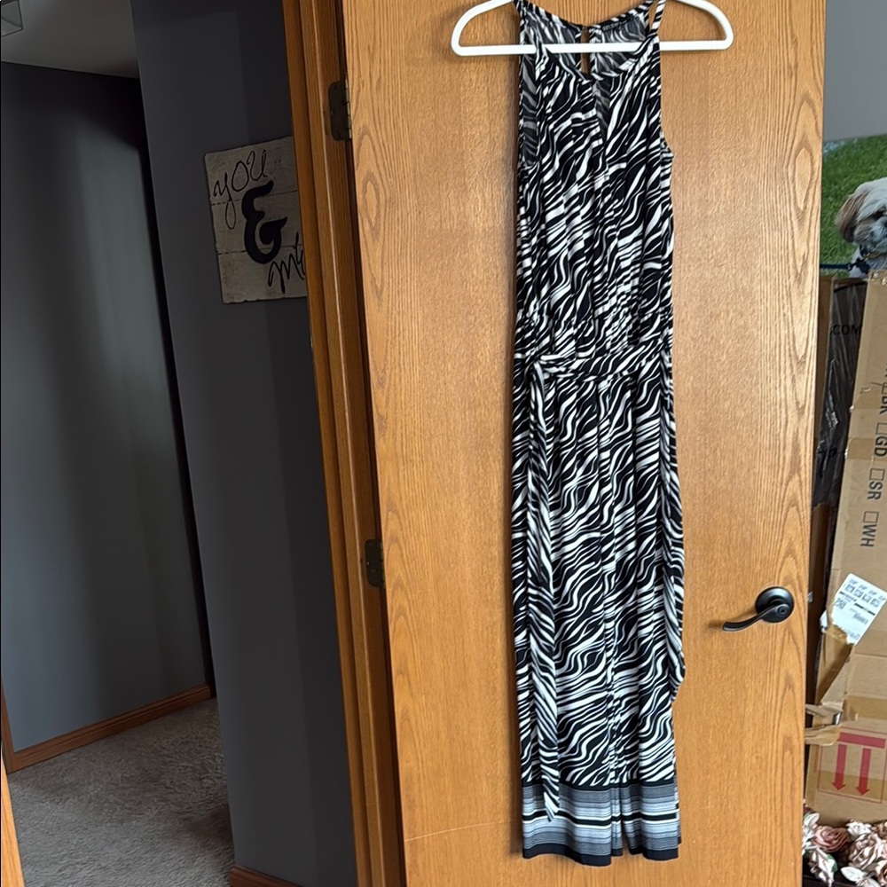 Zebra Print Jumpsuit